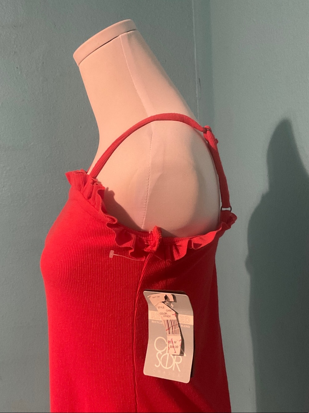 Chaser Red Ruffle-Trim Mini Dress - Picture 2 of 7